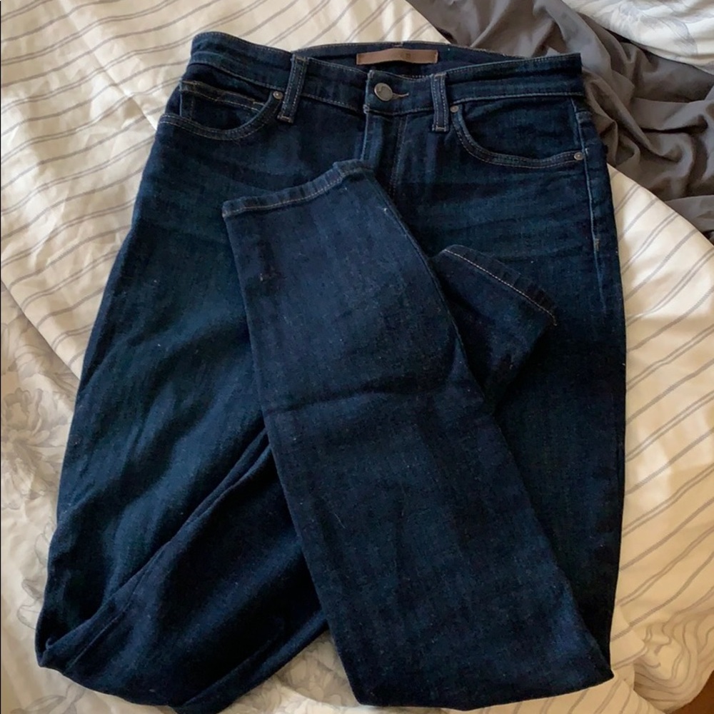 Joes Jeans High Rise Skinny Jeans Dark Wash